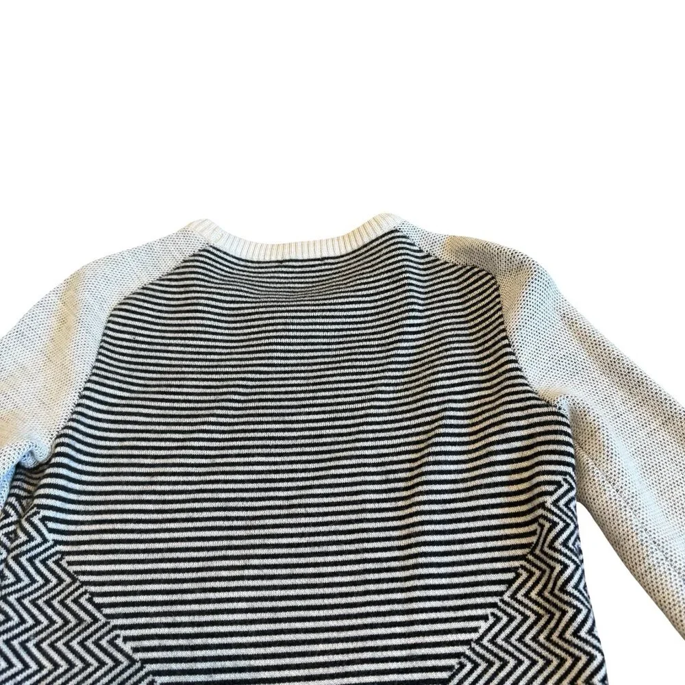 Smartwool Dacono Ski Crew Sweater Pullover Black White Stretch Size Small Womens - Picture 8 of 11